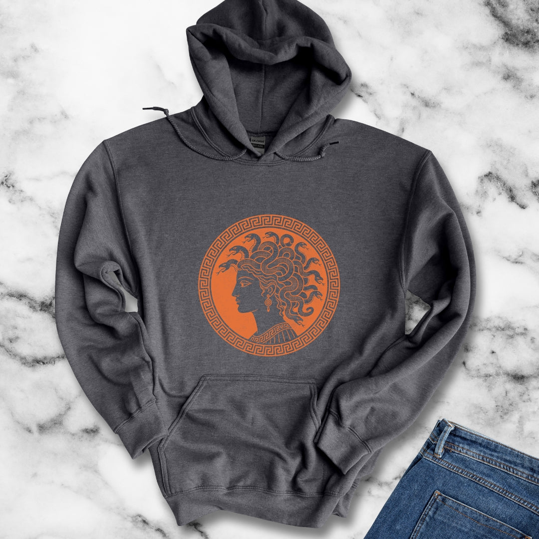 Medusa Ancient Pottery Style Hoodie