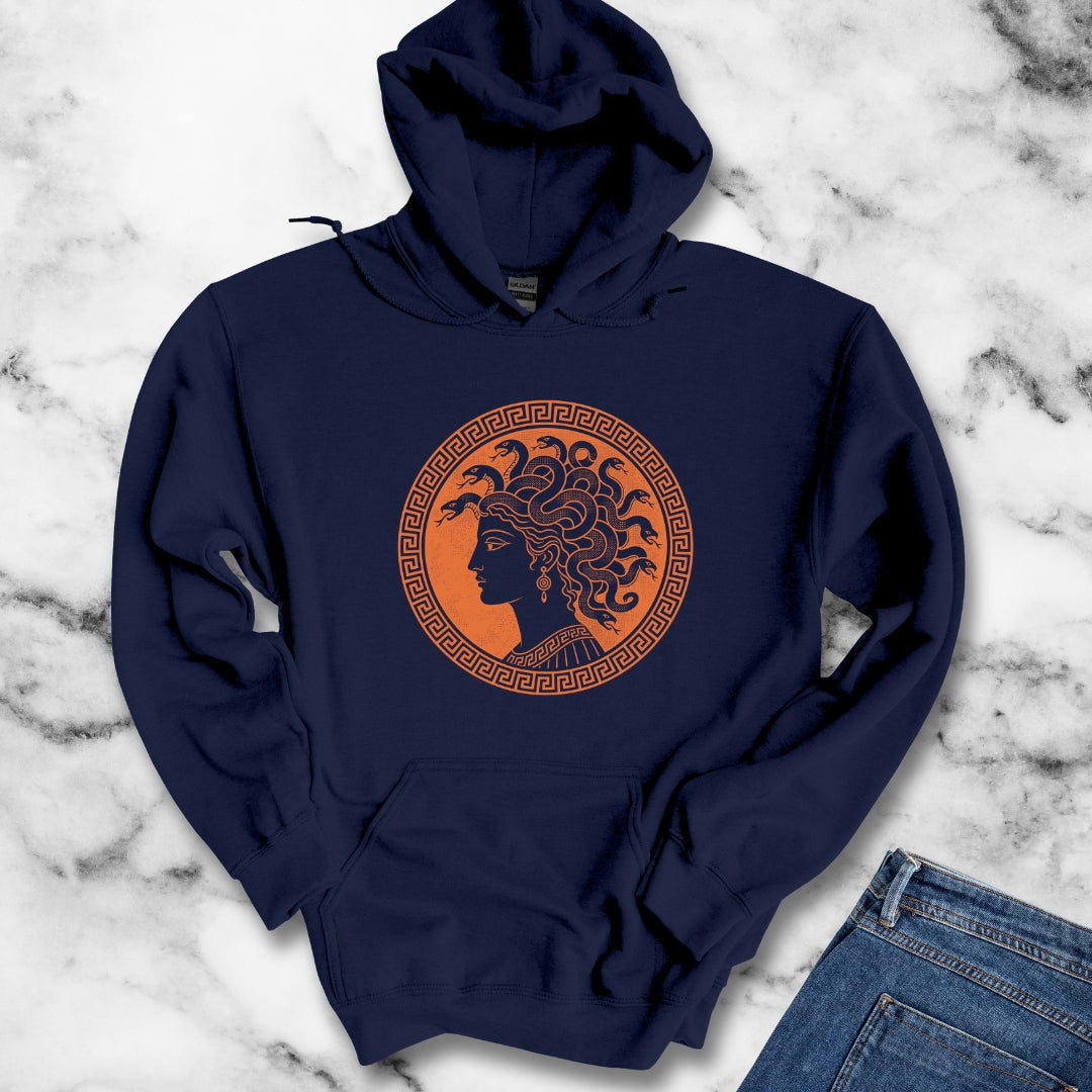 Medusa Ancient Pottery Style Hoodie