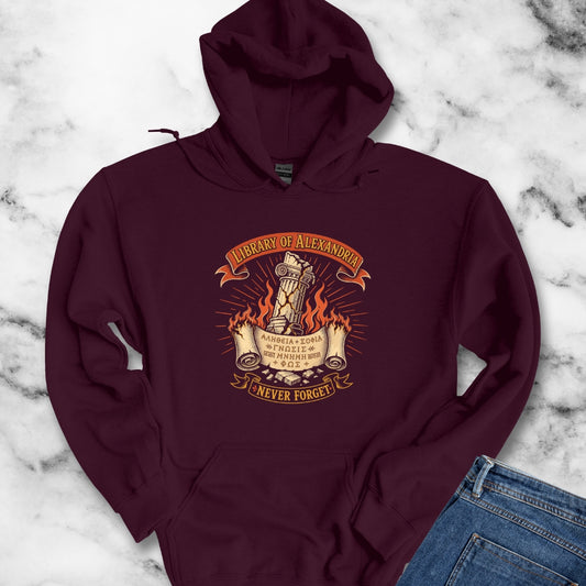 Library of Alexandria Never Forget Hoodie