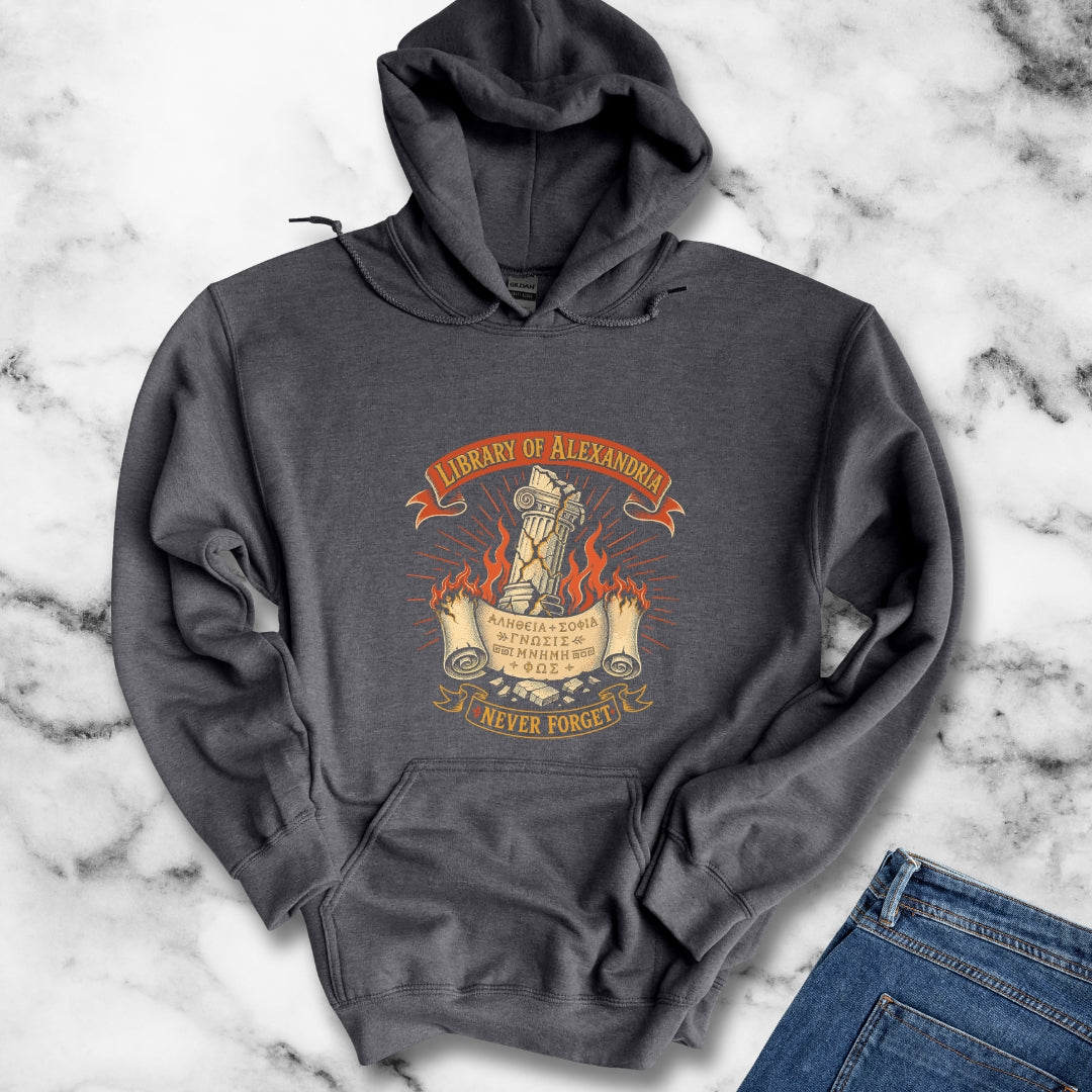 Library of Alexandria Never Forget Hoodie
