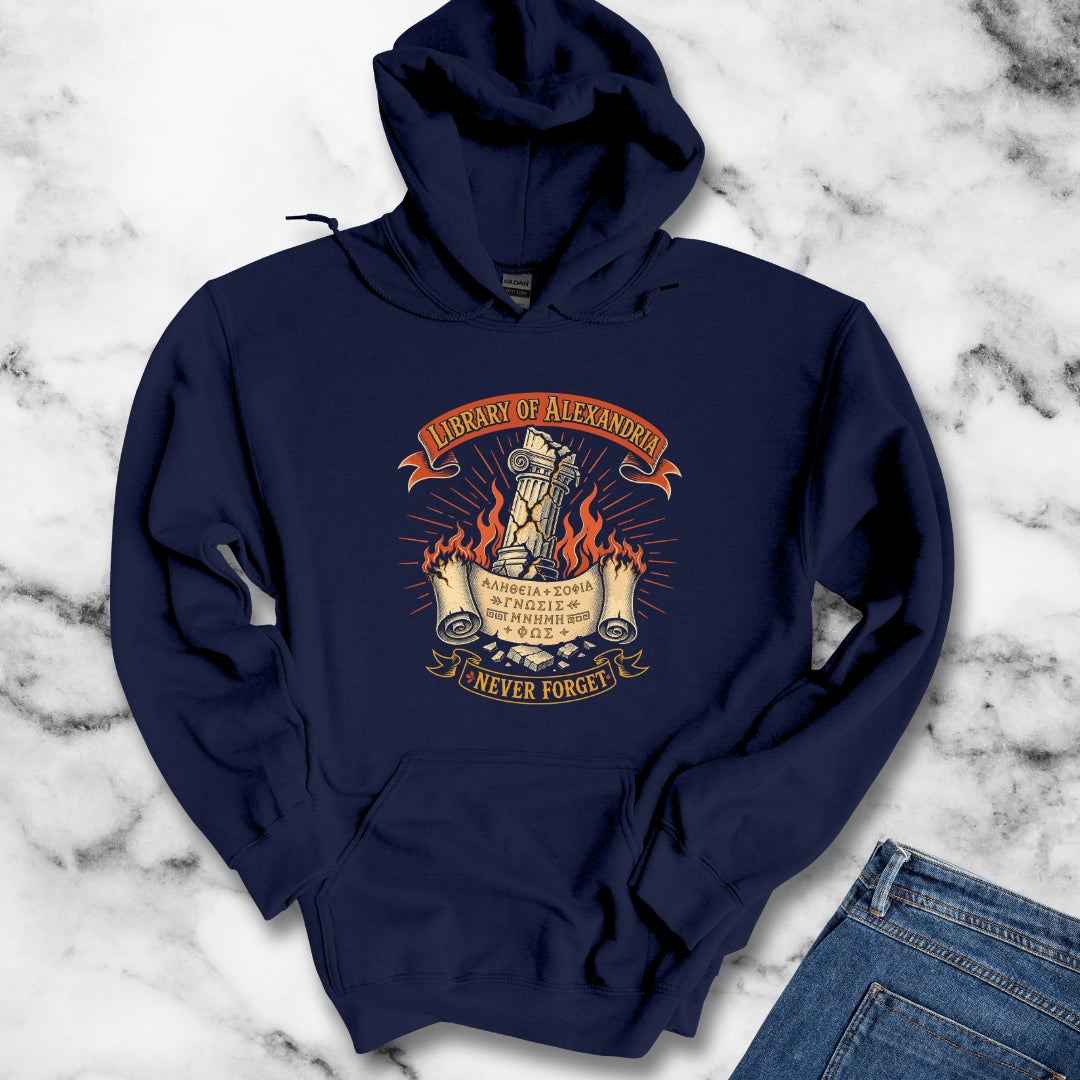 Library of Alexandria Never Forget Hoodie