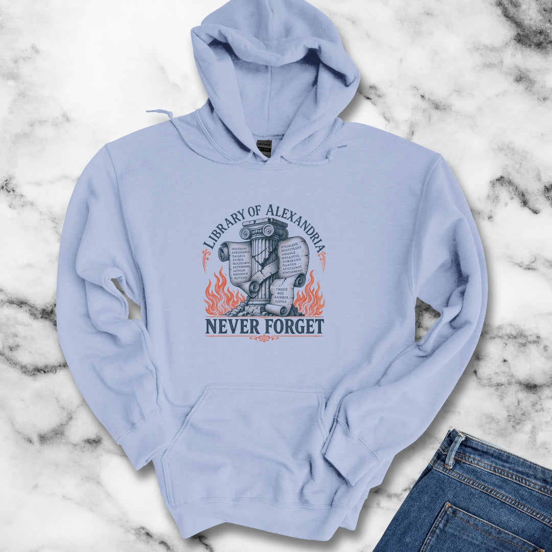 Never Forget Library of Alexandria Hoodie