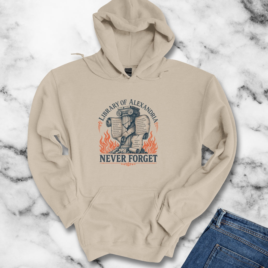Never Forget Library of Alexandria Hoodie