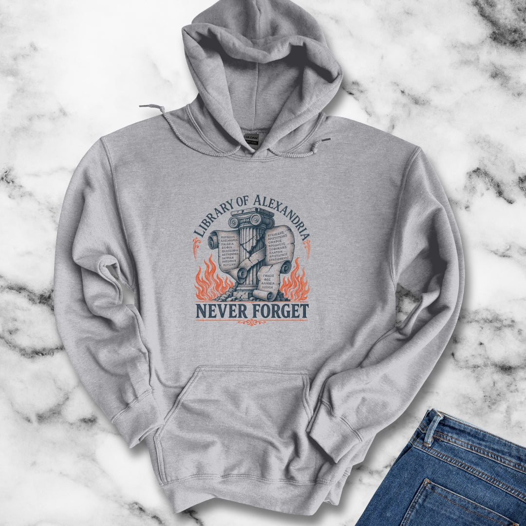 Never Forget Library of Alexandria Hoodie
