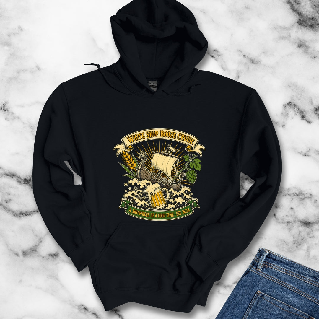 White Ship Booze Cruise Disaster Hoodie