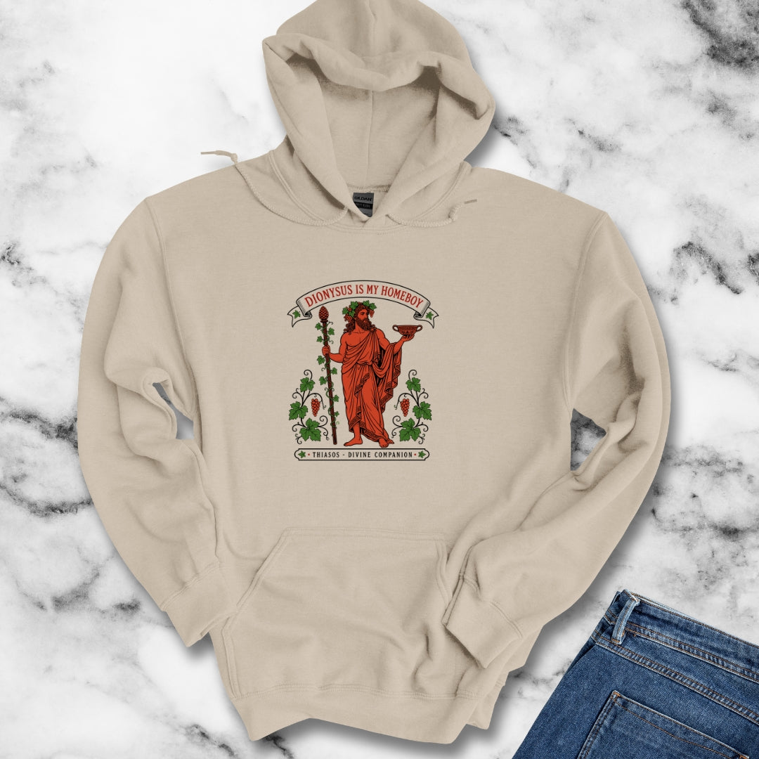 Dionysus is Homeboy Thiasos Hoodie