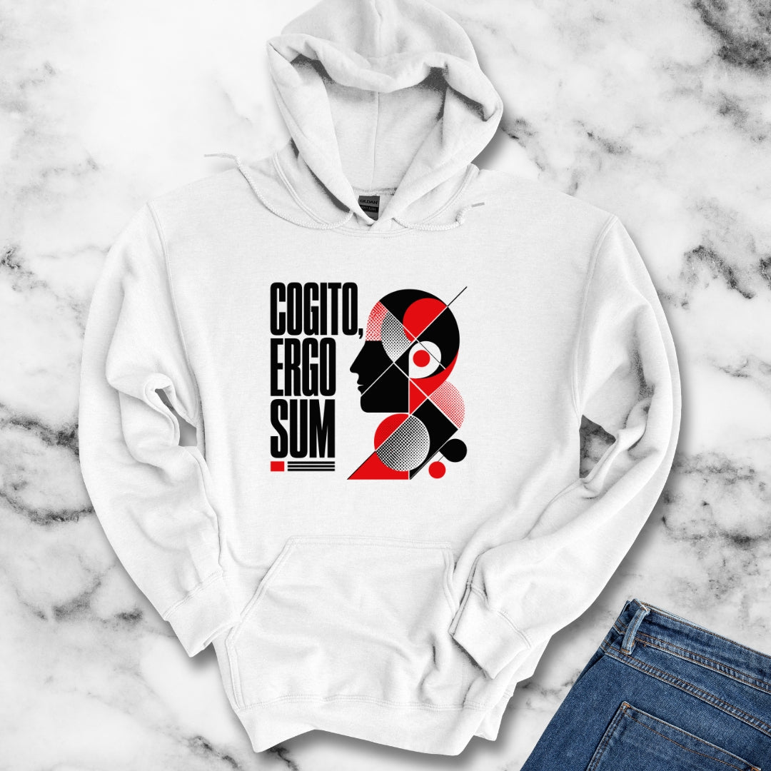 Cogito Ergo Sum Swiss Typography Hoodie