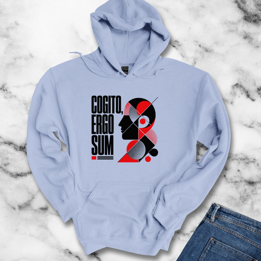 Cogito Ergo Sum Swiss Typography Hoodie