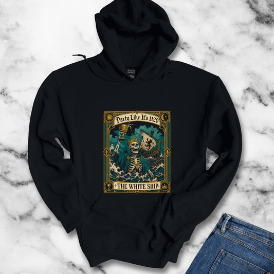 Party Like It's 1120 White Ship Hoodie