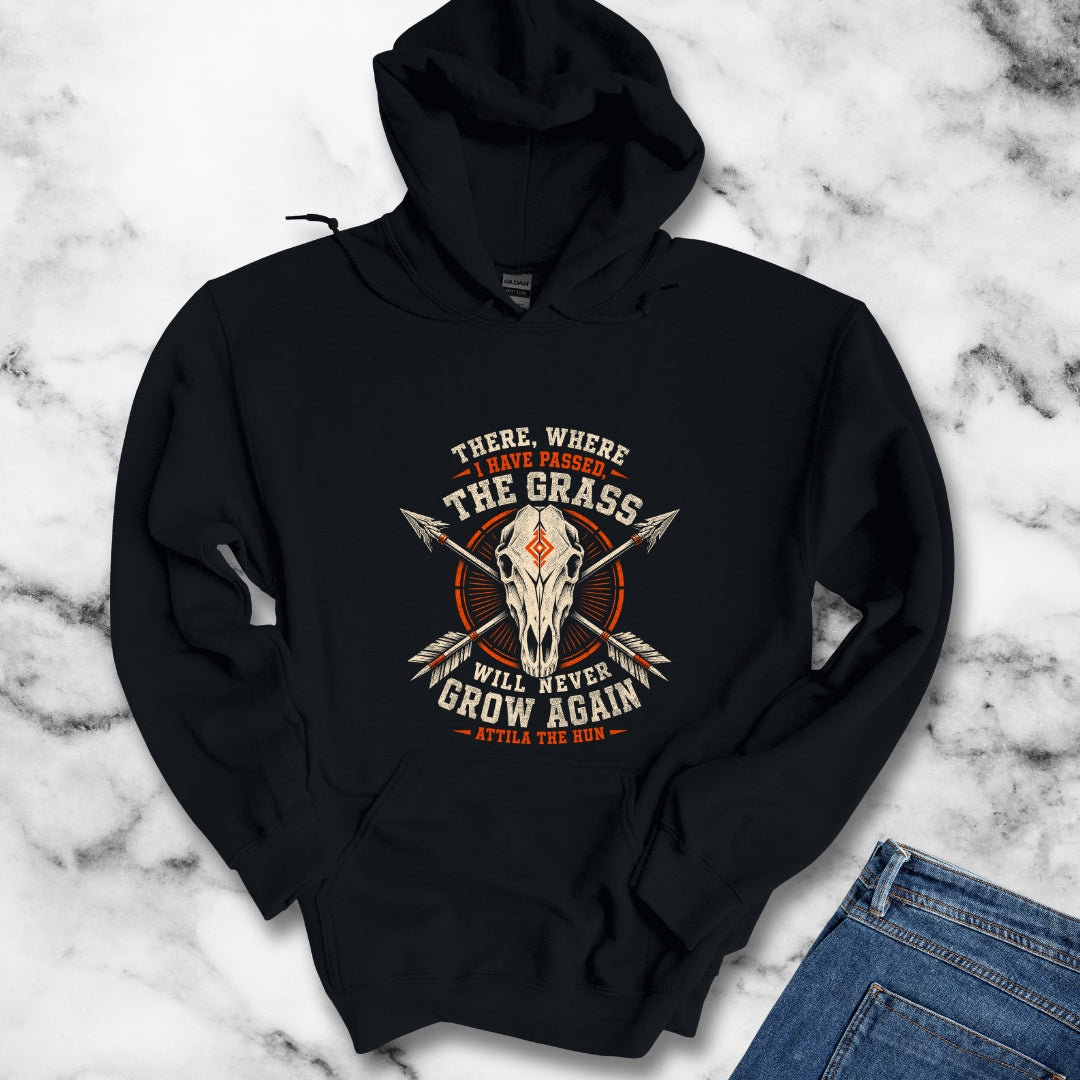 Attila the Hun Grass Quote Hoodie