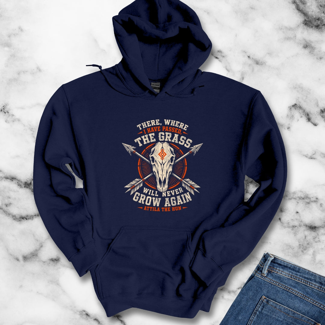 Attila the Hun Grass Quote Hoodie