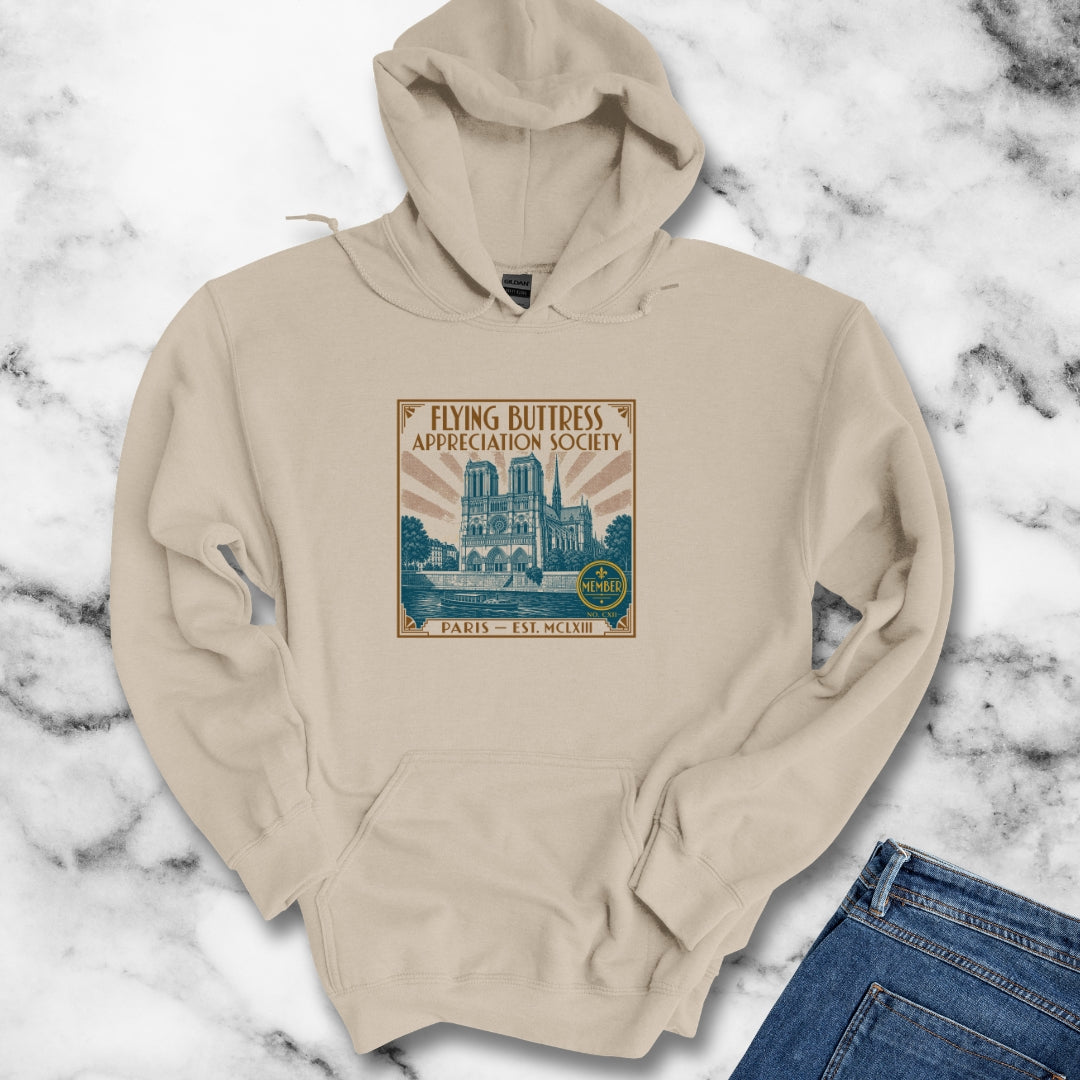 Flying Buttress Appreciation Art Nouveau Hoodie