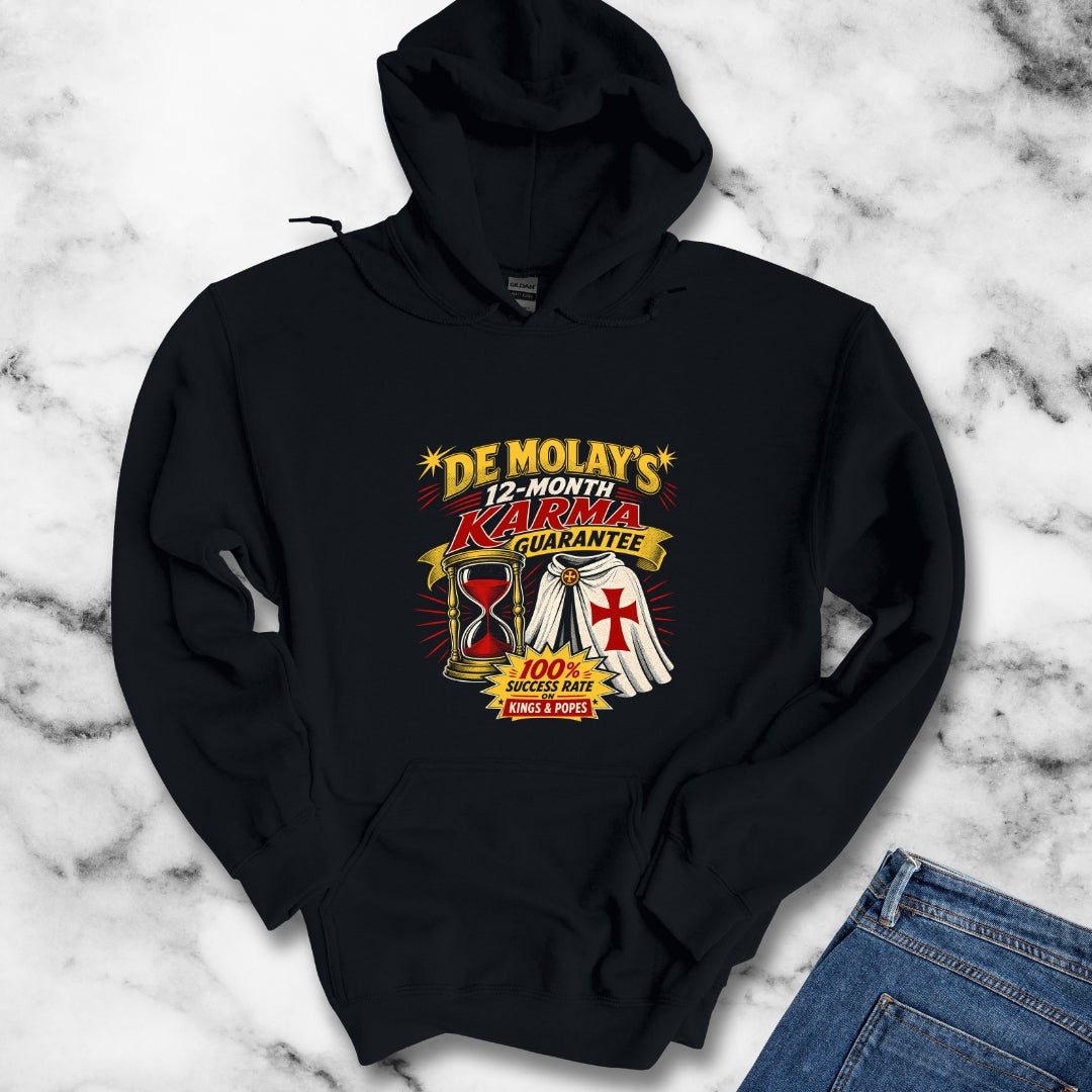 Curse of De Molay Templar Karma Hoodie
