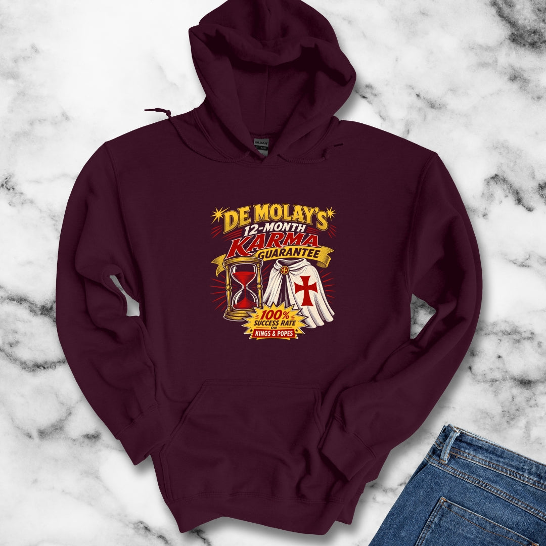 Curse of De Molay Templar Karma Hoodie