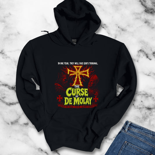 Curse of De Molay Templar B Movie Hoodie