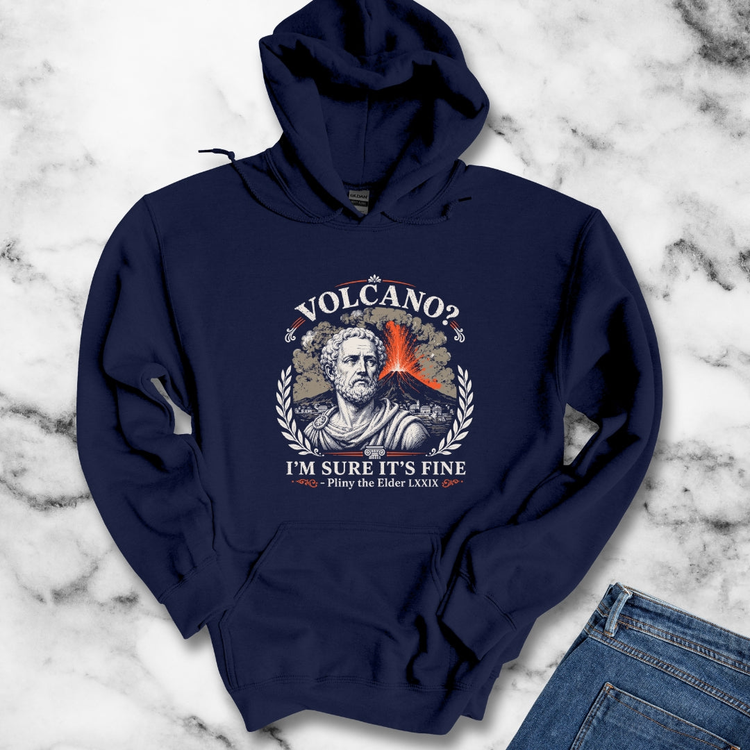 Pliny the Elder Volcano Quote Hoodie