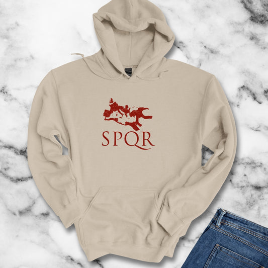 SPQR Rome Map Hoodie