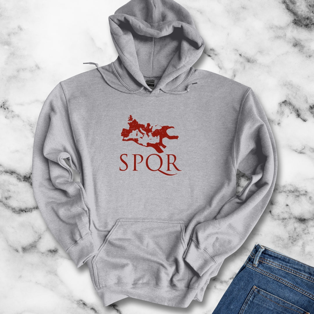 SPQR Rome Map Hoodie