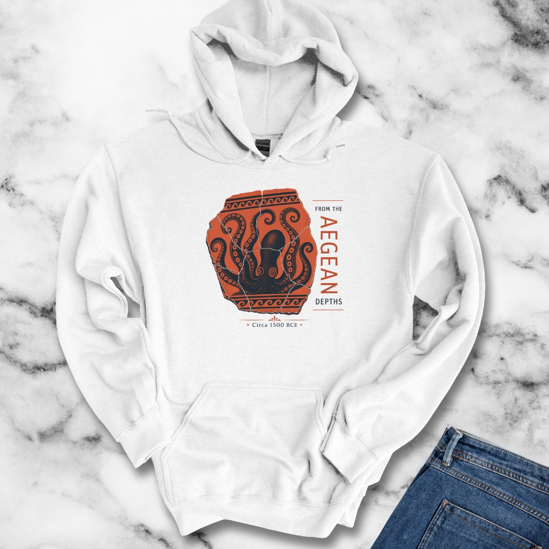 Minoan Octopus Pottery Sherd Hoodie