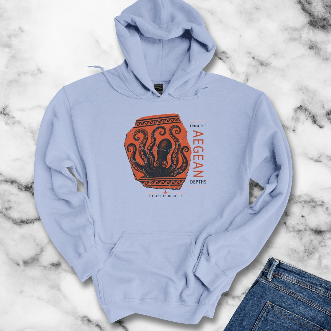 Minoan Octopus Pottery Sherd Hoodie