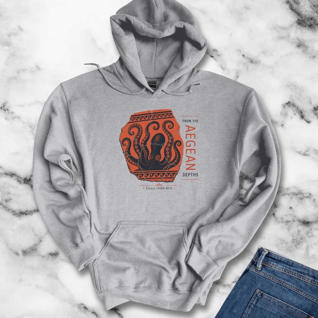 Minoan Octopus Pottery Sherd Hoodie