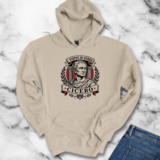 Virtus in Verba Cicero Hoodie