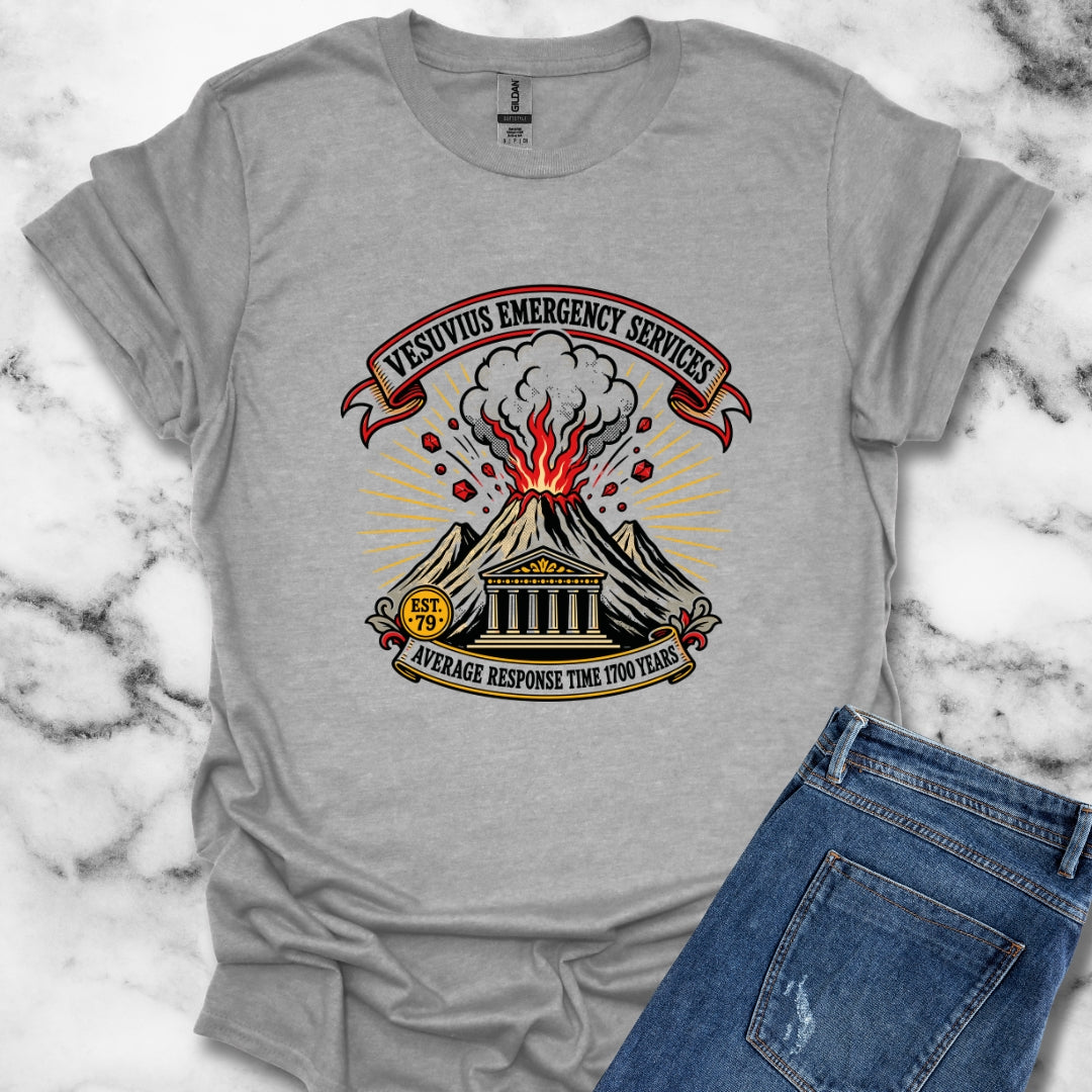 Vesuvius Emergency Services Est 79 T-Shirt