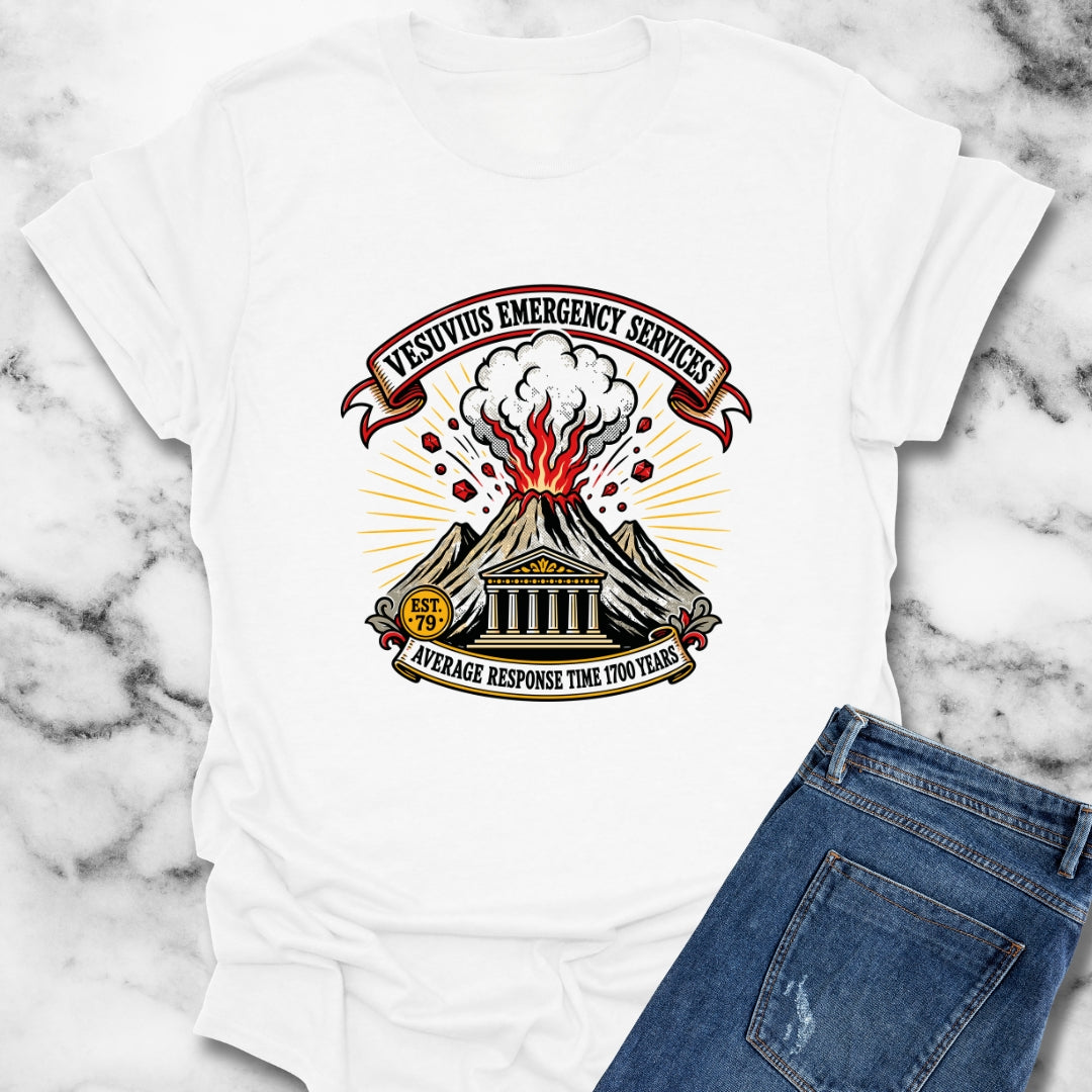 Vesuvius Emergency Services Est 79 T-Shirt