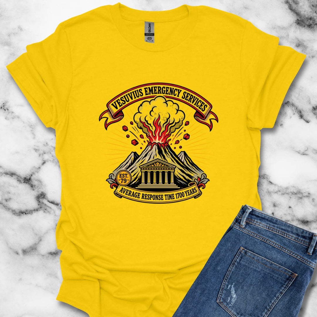 Vesuvius Emergency Services Est 79 T-Shirt