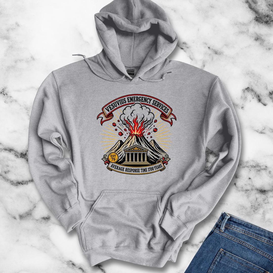 Vesuvius Emergency Services Est 79 Hoodie