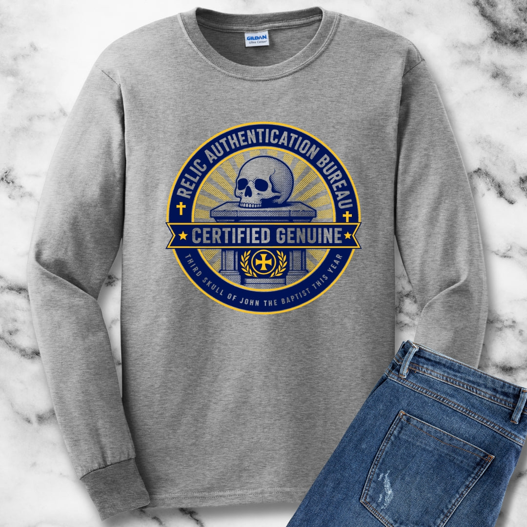 Relic Authentication Bureau Unisex Long Sleeve Tee