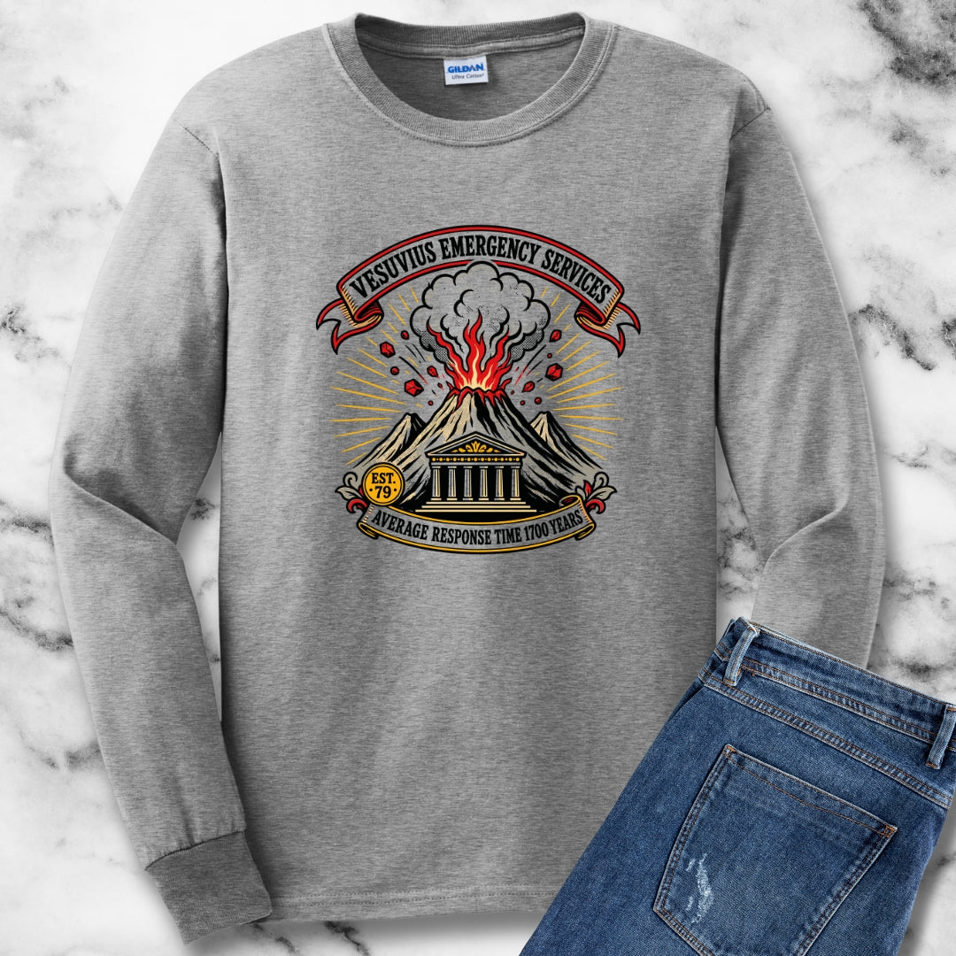 Vesuvius Emergency Services Est 79 Unisex Long Sleeve Tee