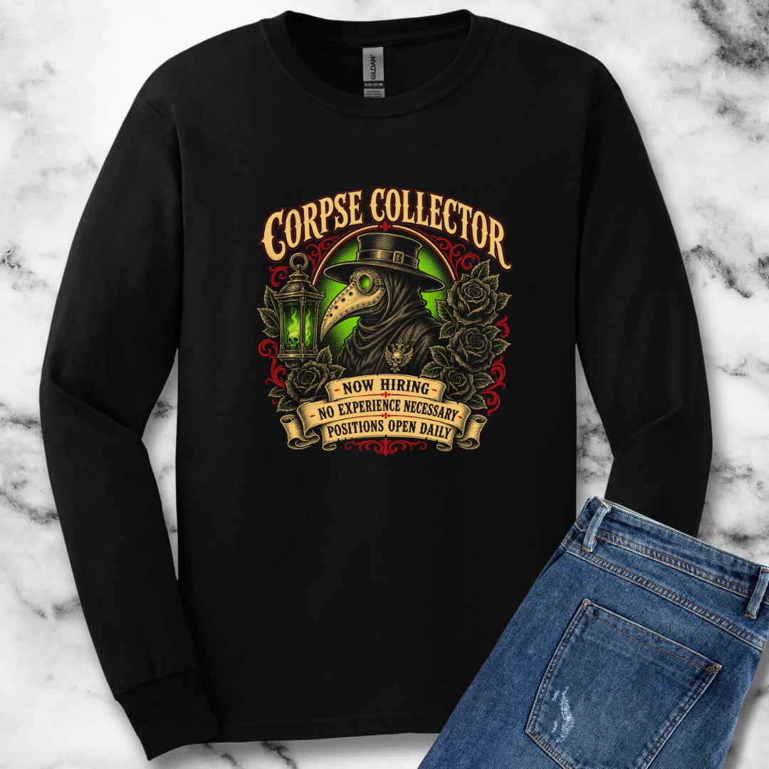 Now Hiring Corpse Collector Unisex Long Sleeve Tee