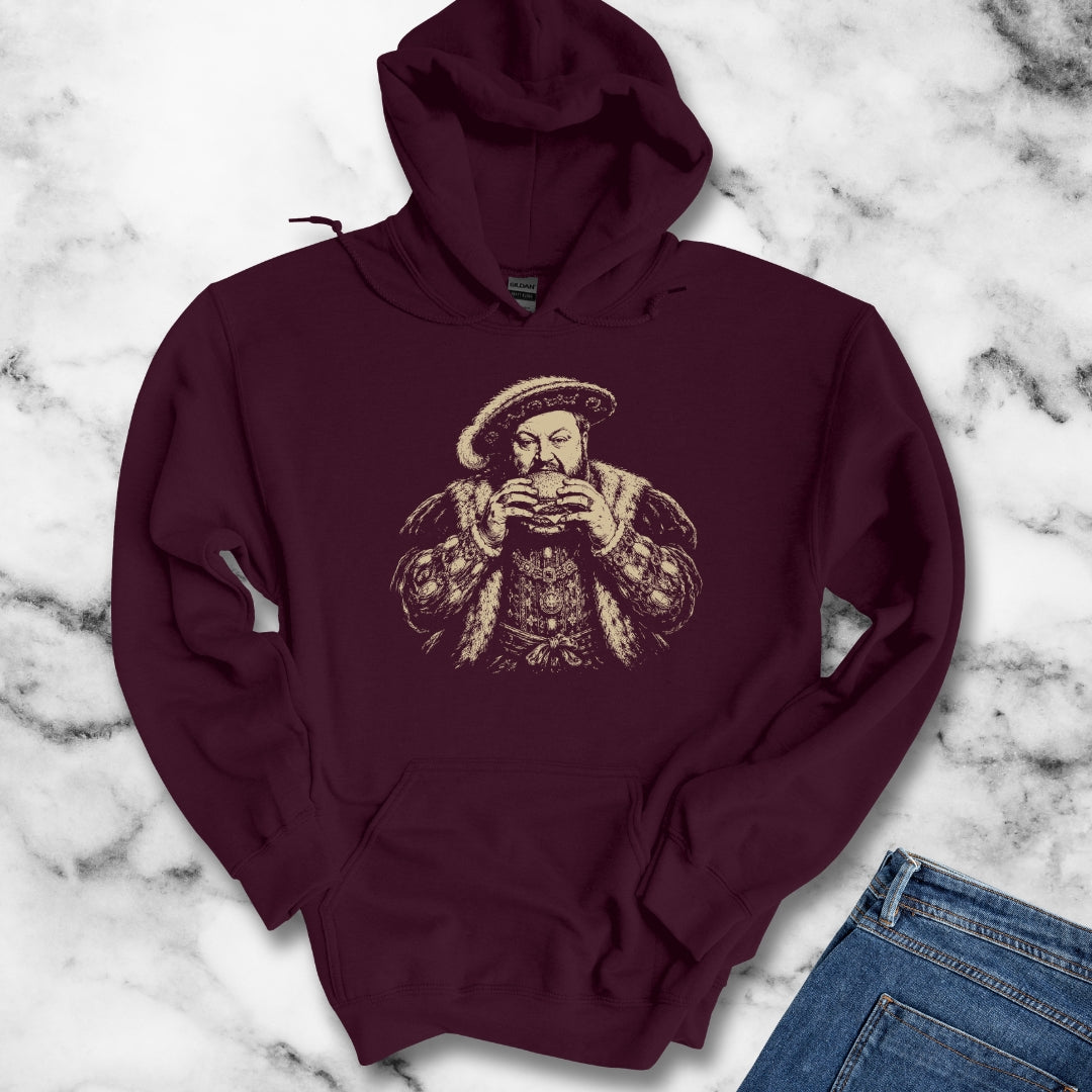 Henry VIII Eating a Burger Hoodie