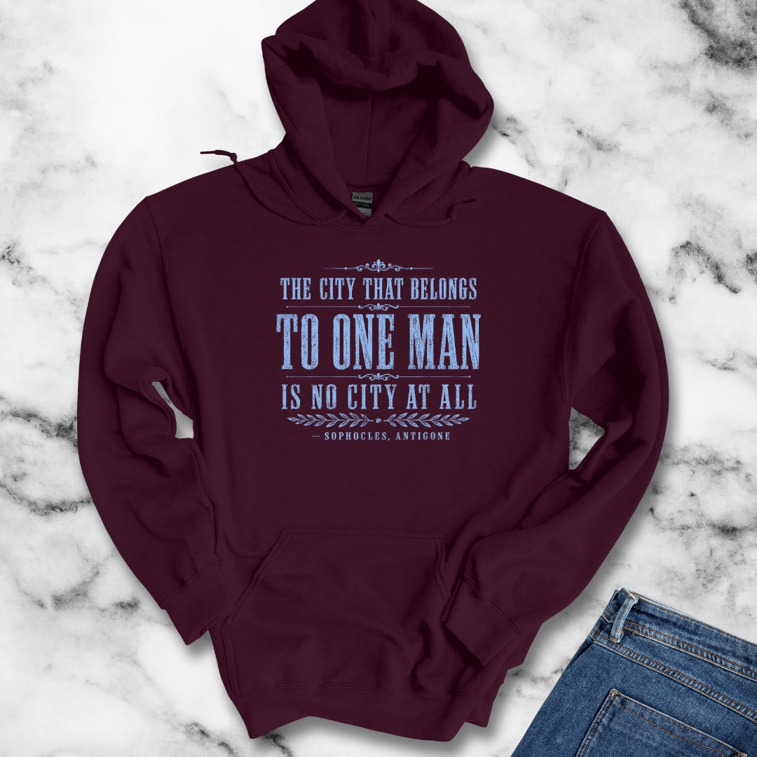 One Man Rule Quote by Sophocles Hoodie