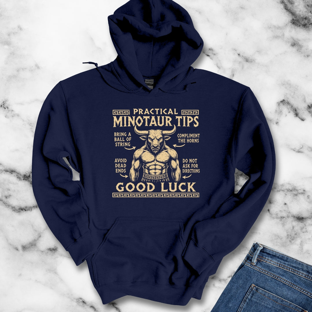 Practical Minotaur Tips Hoodie
