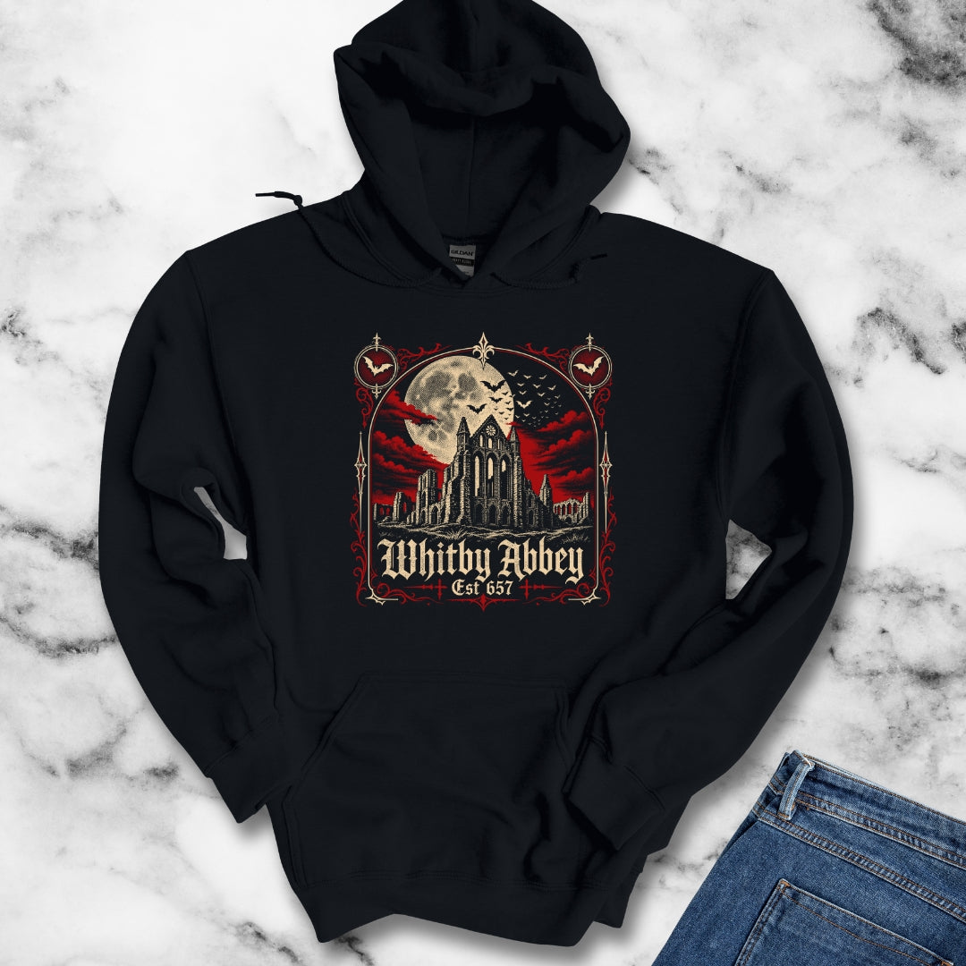 Whitby Abbey Bats Hoodie