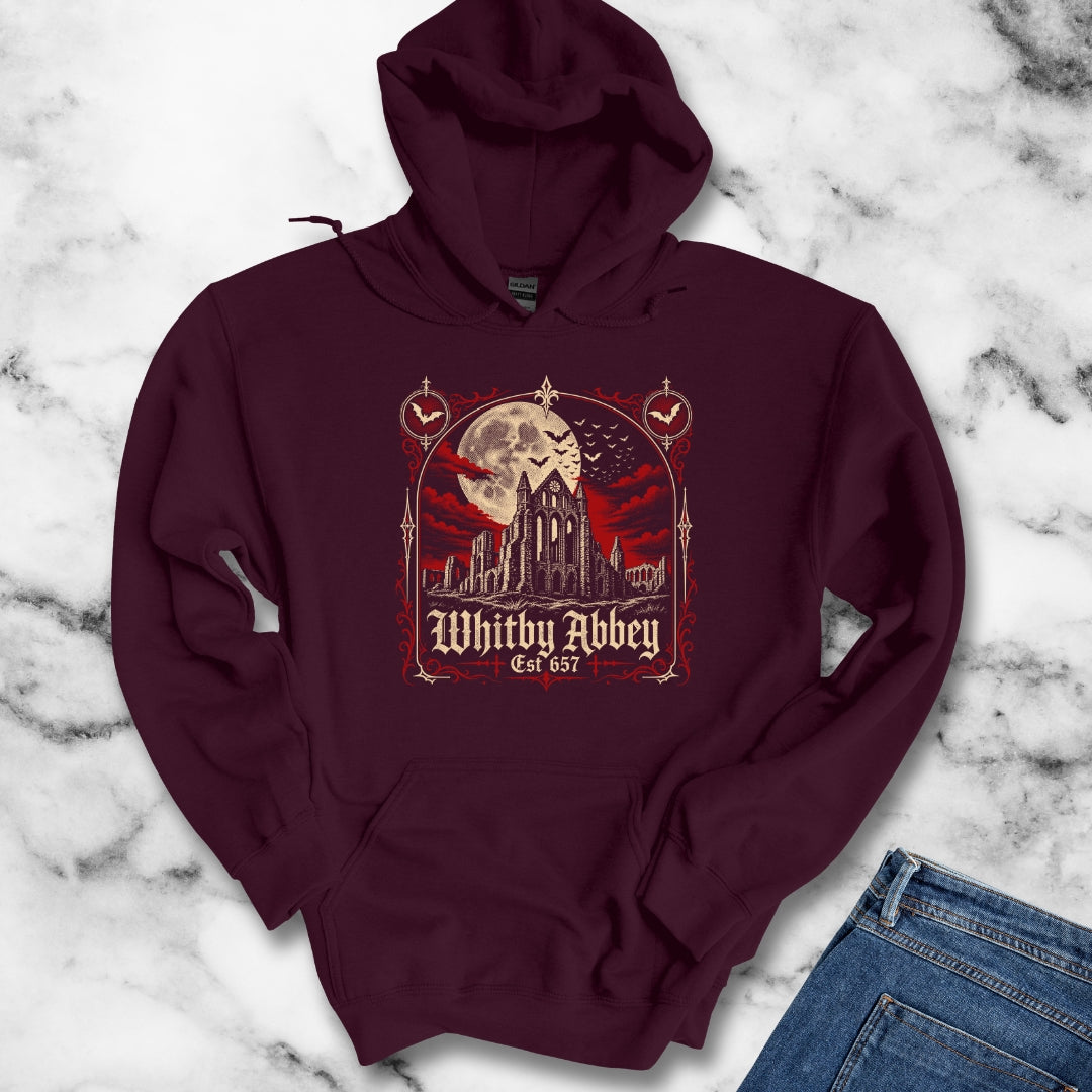 Whitby Abbey Bats Hoodie