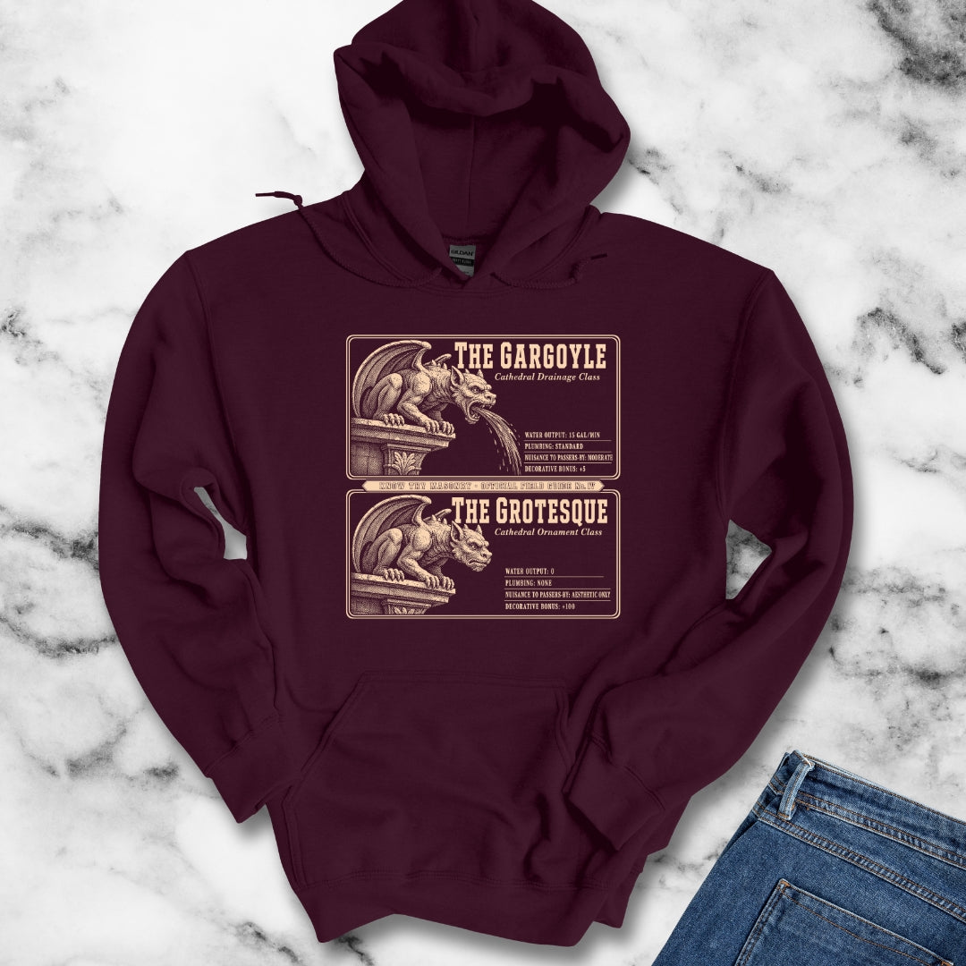 Gargoyle vs Grotesque Field Guide Hoodie