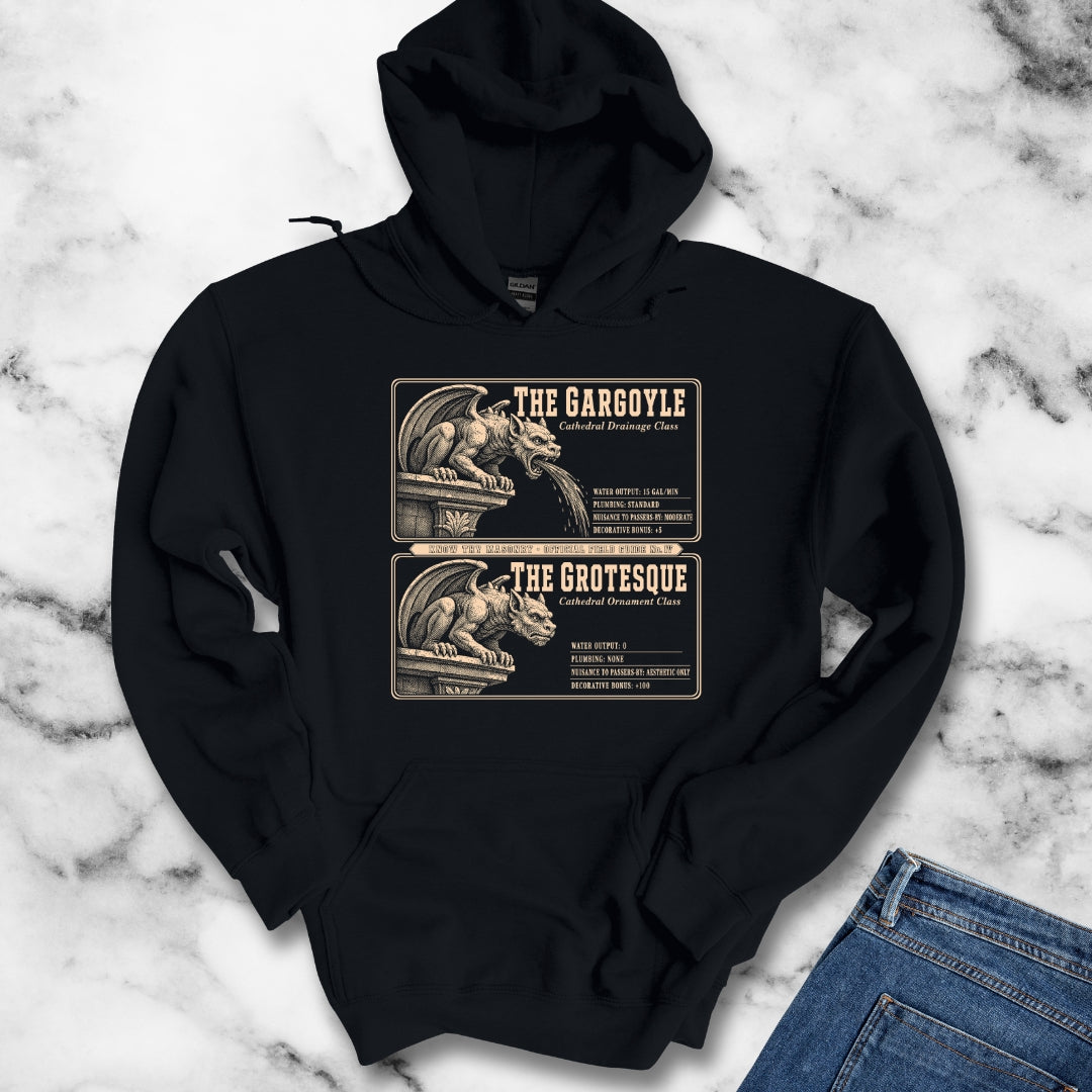 Gargoyle vs Grotesque Field Guide Hoodie