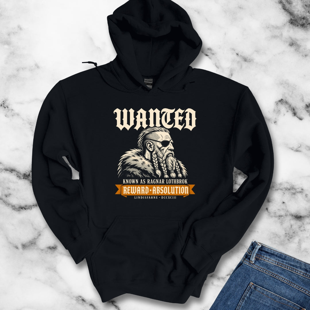 Wanted Ragnar Lothbrok Lindisfarne Hoodie
