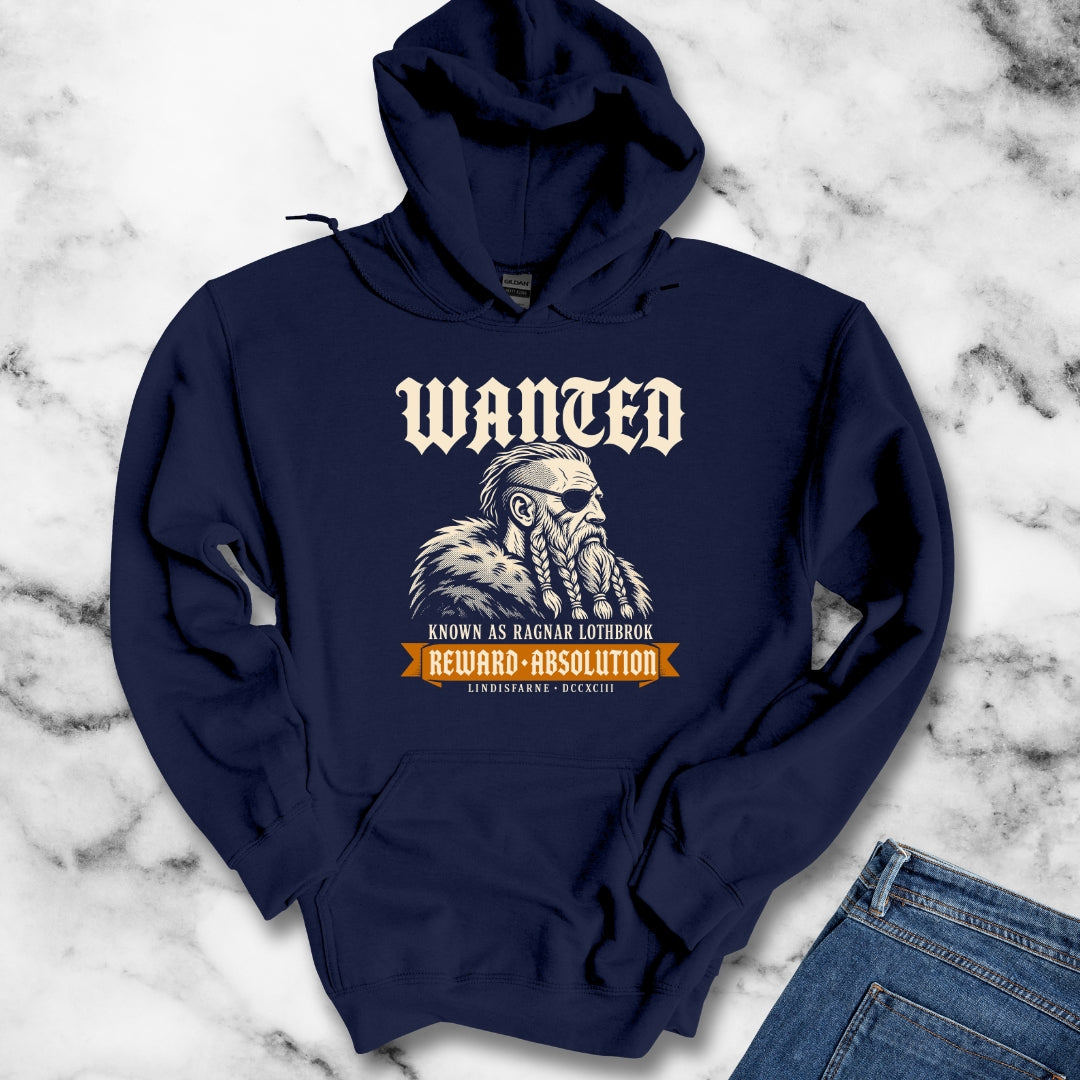 Wanted Ragnar Lothbrok Lindisfarne Hoodie