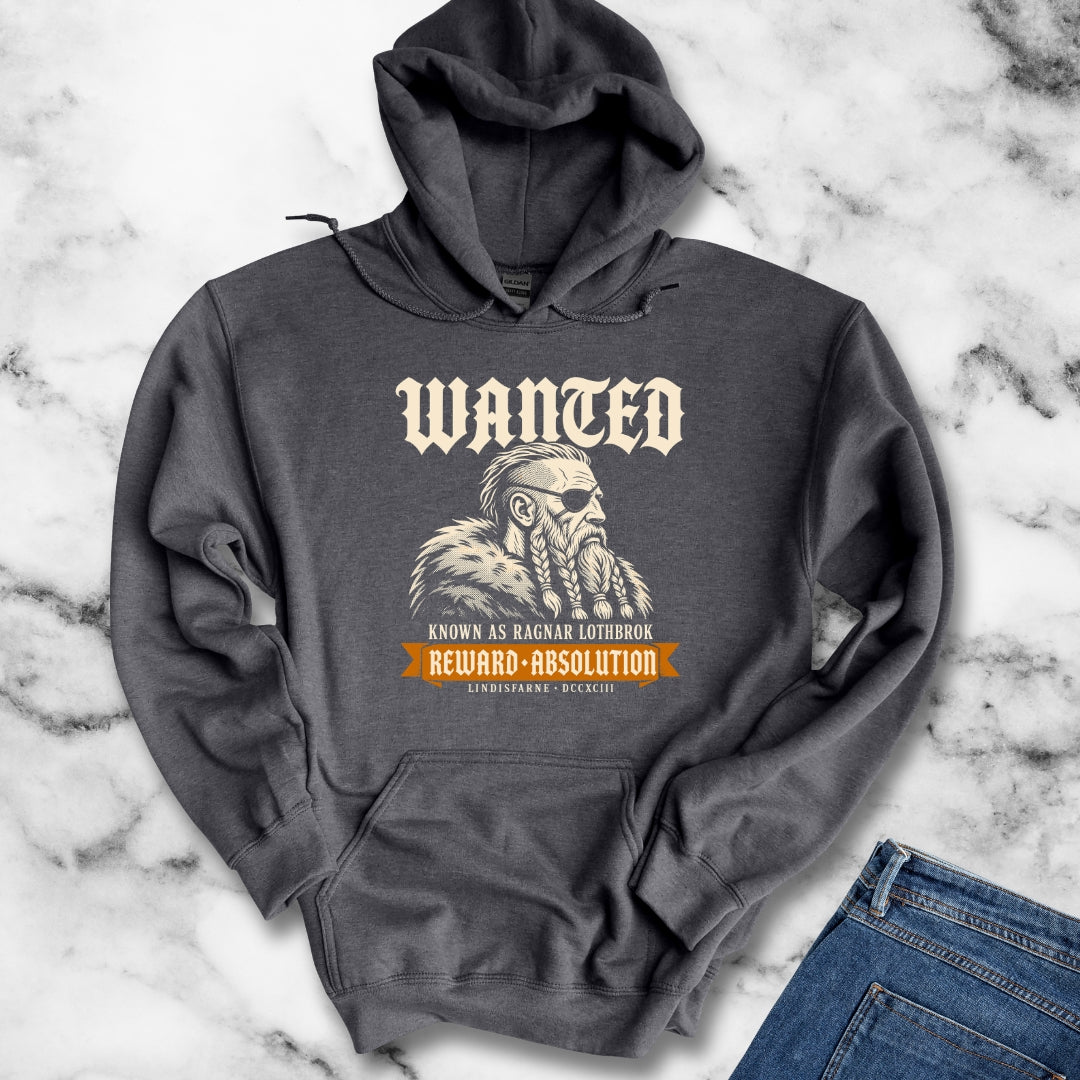 Wanted Ragnar Lothbrok Lindisfarne Hoodie