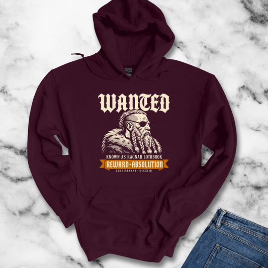 Wanted Ragnar Lothbrok Lindisfarne Hoodie