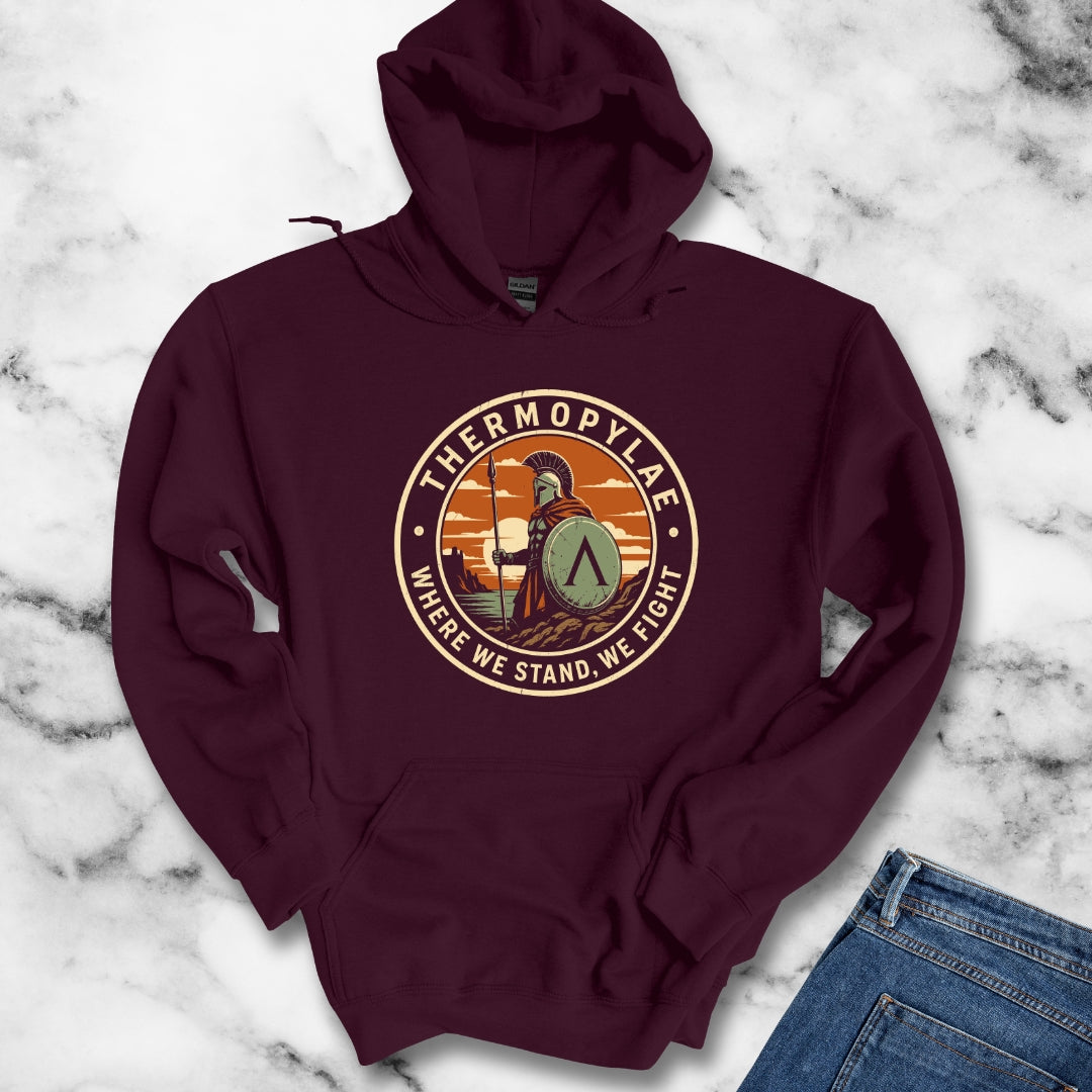 Thermopylae Stand and Fight Hoodie