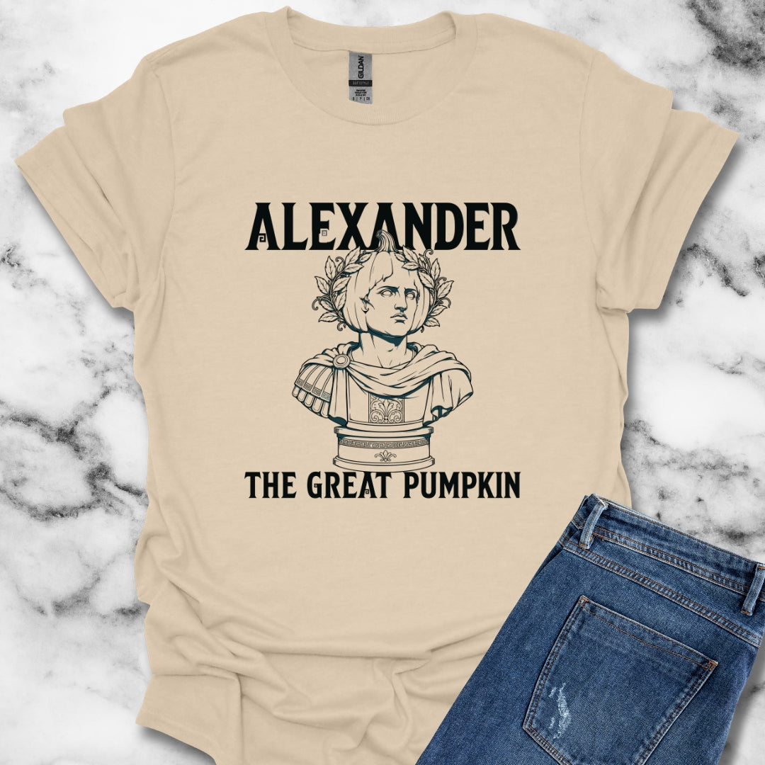 Alexander the Great Pumpkin! Statue T-Shirt