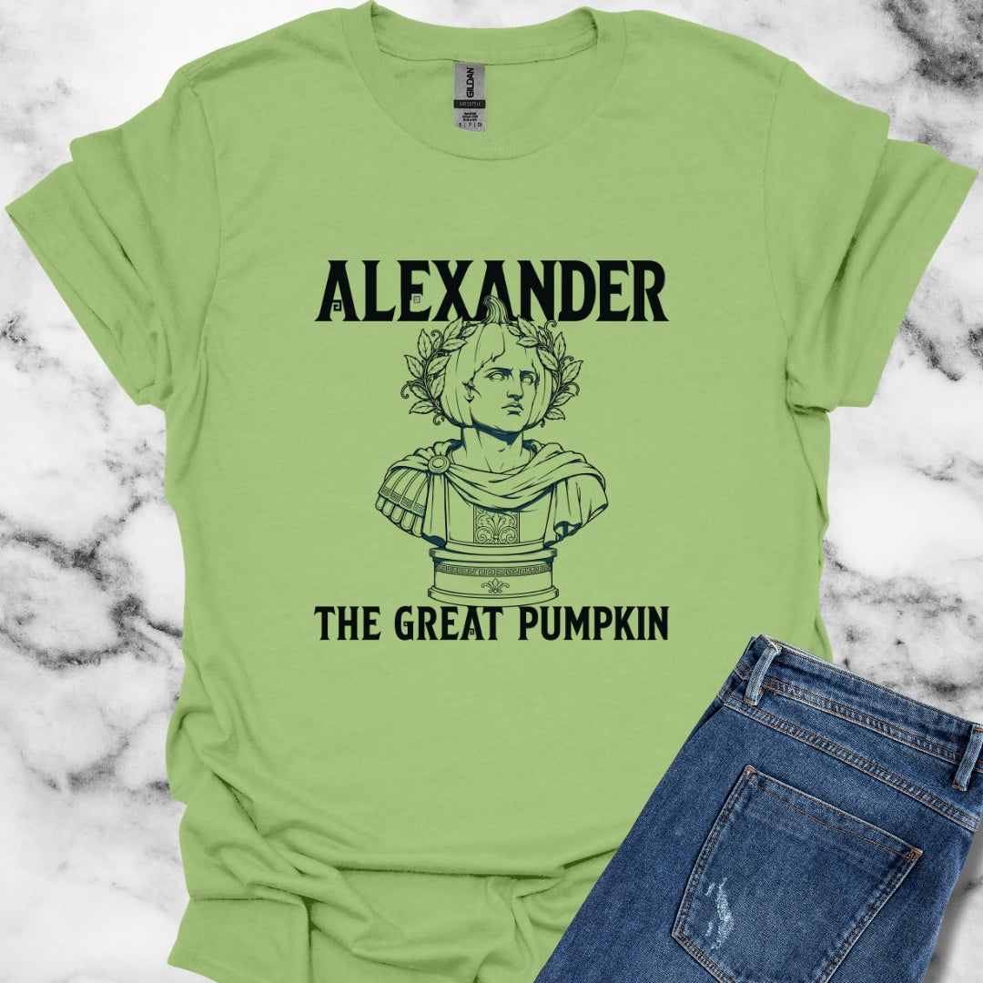 Alexander the Great Pumpkin! Statue T-Shirt