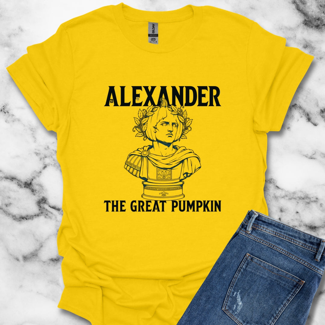 Alexander the Great Pumpkin! Statue T-Shirt