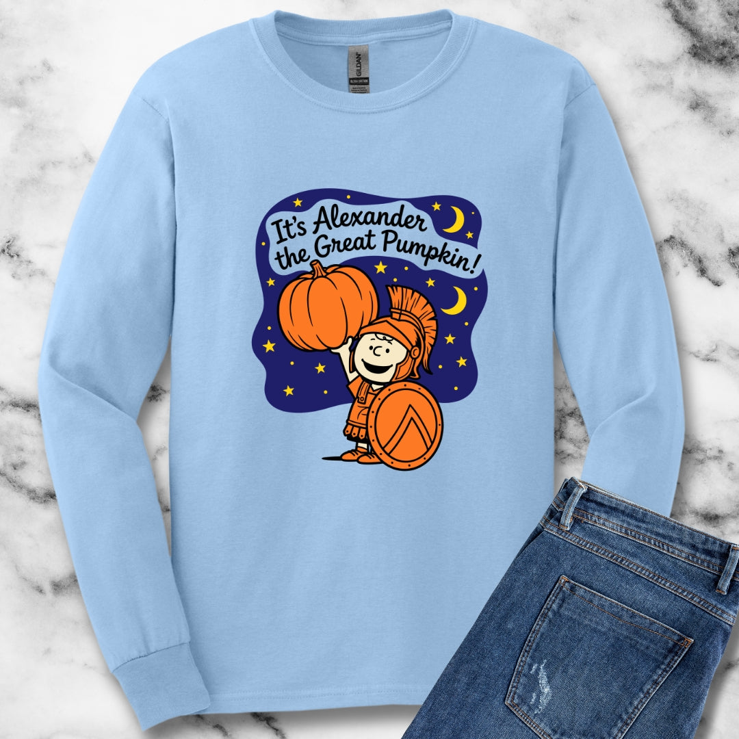 It's Alexander the Great Pumpkin! Unisex Long Sleeve Tee