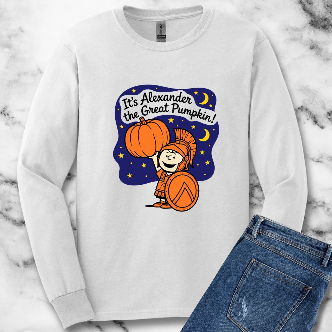 It's Alexander the Great Pumpkin! Unisex Long Sleeve Tee